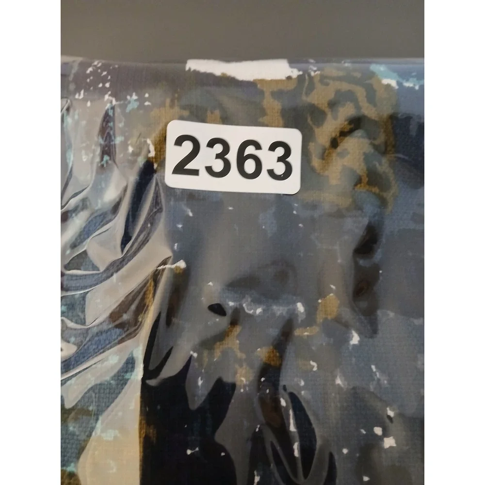 Tabitha Anthropologie sz 2 Abstract Painterly Print Pencil Skirt Blue Green